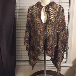 Beautiful express embroidered poncho